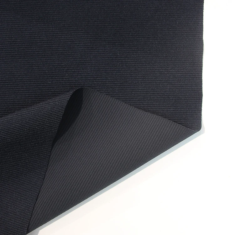 89% polyester 11% spandex knitted stretch corduroy fabric for fashion dress pant