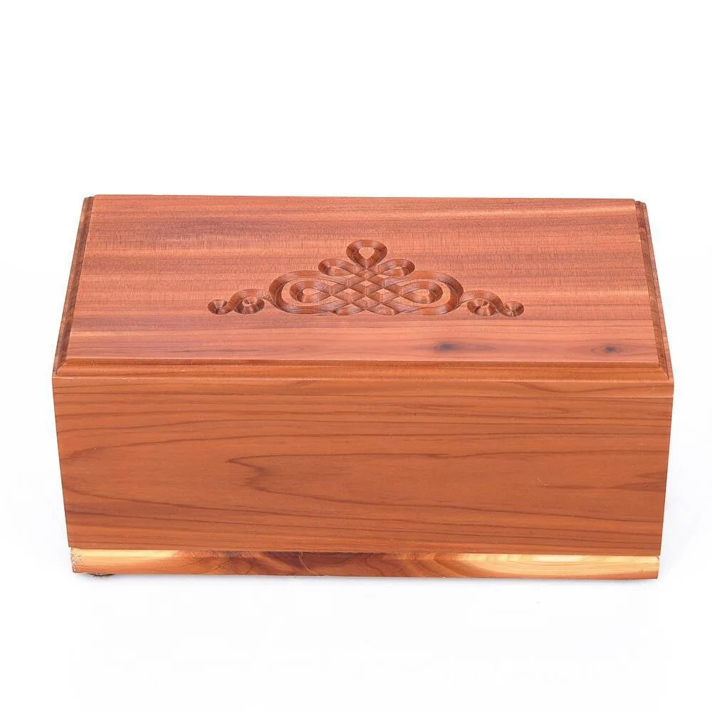 Wholesale Funeral Cheap Pet Memorial Wooden Urns for Animal Ashes Pet Photo Frame Urns Pet Urn