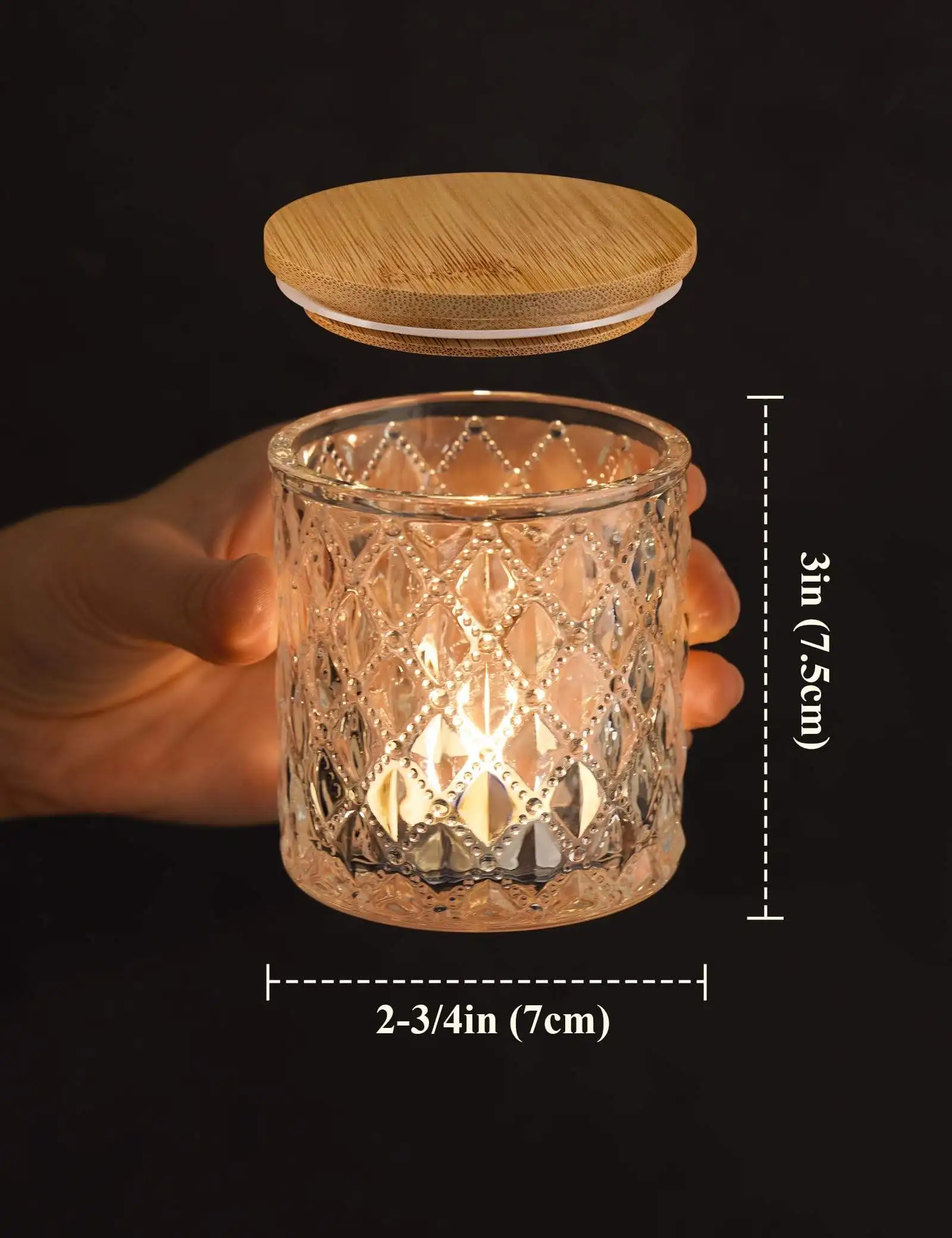 100ml Mini Style Customized Airtight Food Grade Glass Storage Jam Jar With Metal Split Lid