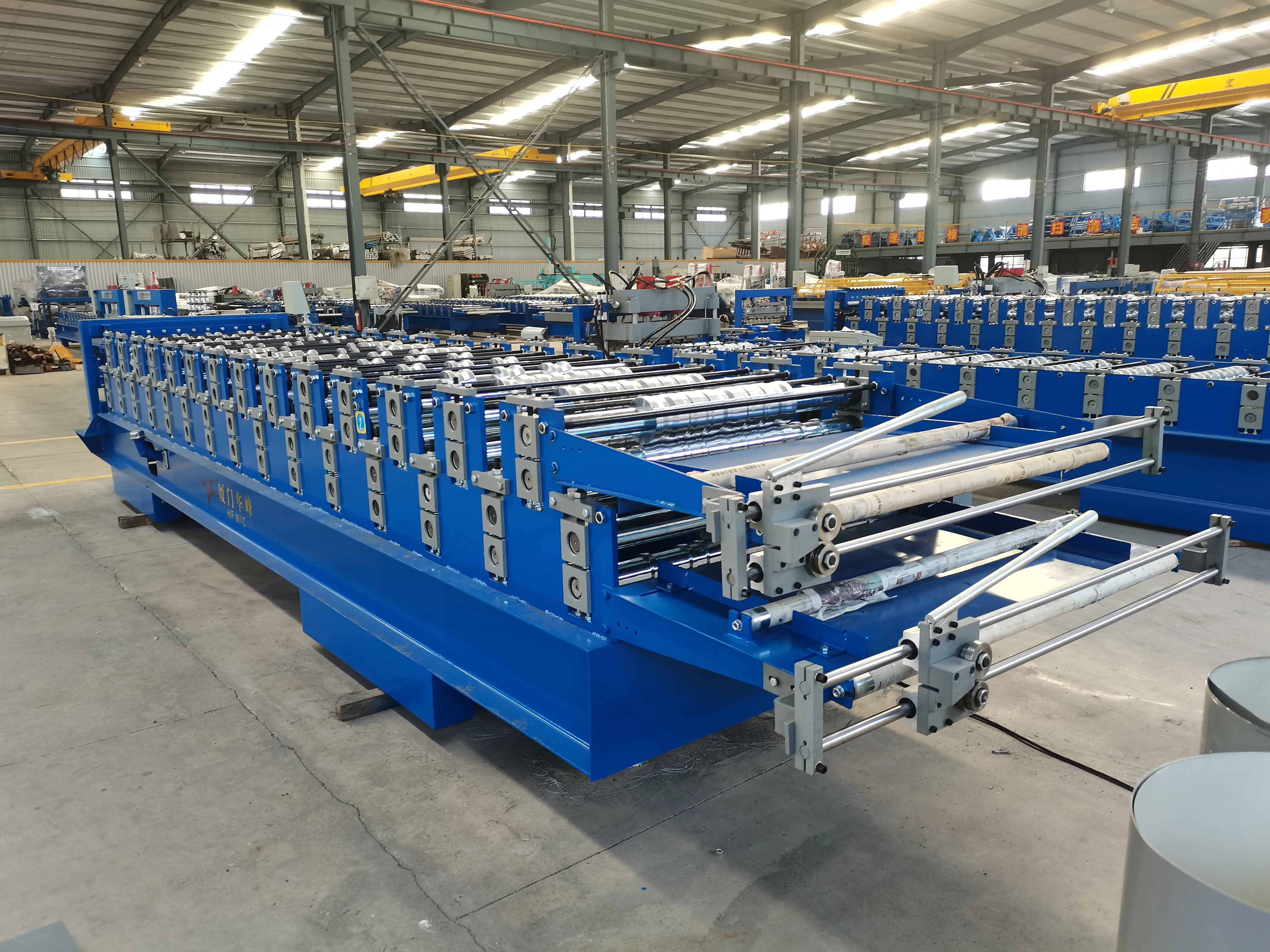 American popular IBR roof profile double layer roll forming machine Metal Roof Tile Production Line