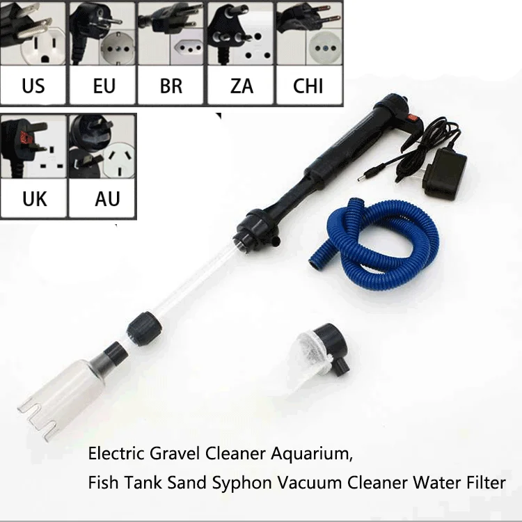 Electric Aquarium Gravel Cleaner Fish Tank Water Sand Cleaner Filter Cleaning Tools  Water Filter Pump Aquarium Tool