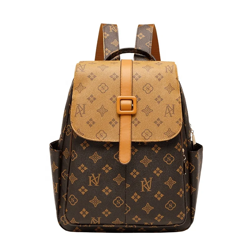 Fashion Vintage Travel Waterproof Leather Women Backpack Lady Bag