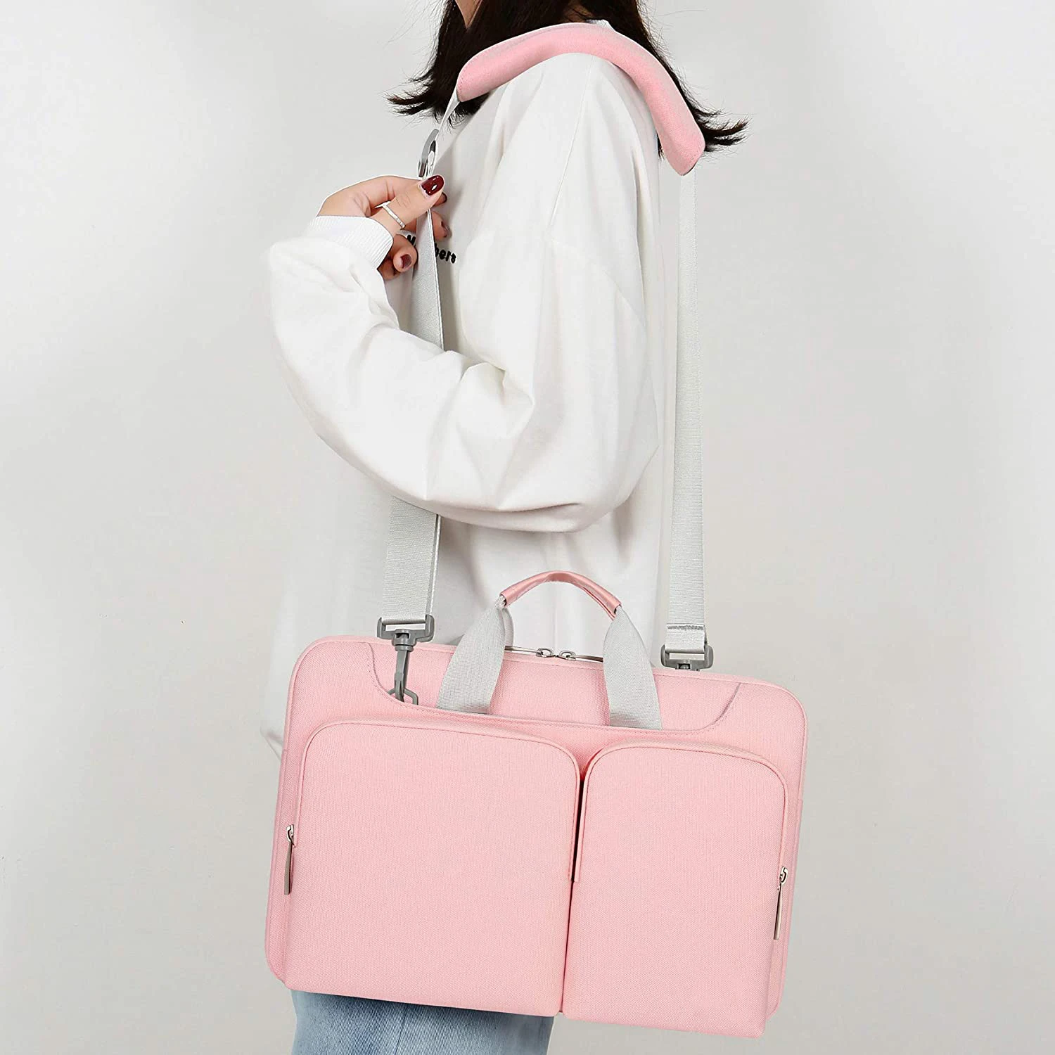 Pink Protective Laptop Shoulder Messenger Bag Sleeve Case business laptop bags for 13 Inch