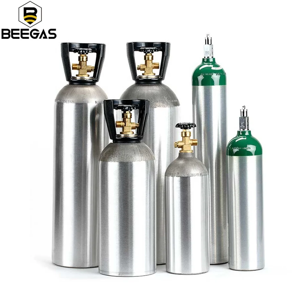 Горячая Распродажа 0.6L 50L пищевой CO2 ЦИЛИНДР 200Bar АЛЮМИНИЕВЫЙ резервуар