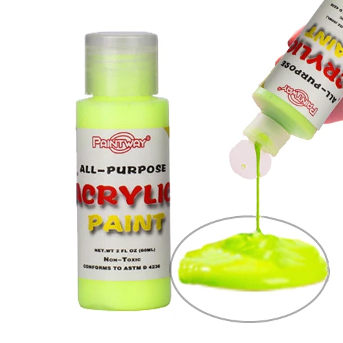 Hot Sale 2 OZ Neon Acrylic Paint Art Supplies
