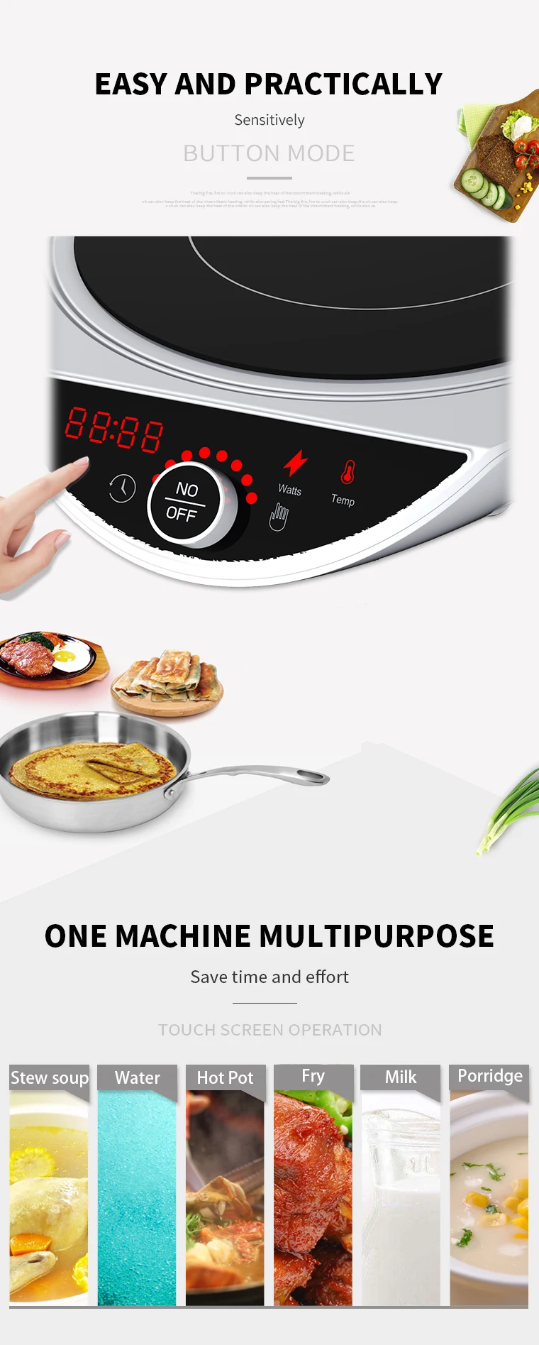 AI-M1 China manufacturer portable electric stove Electric hotplate for fast cooking and multifunctions