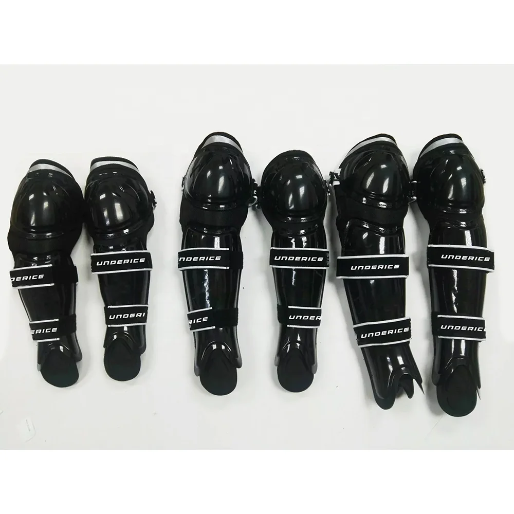 Custom Professional Hockey Shin Guards Wear Hockey Leg Pads Balls Sport Kneecap Protective Ball/Field/Floor Hockey Shin Pads