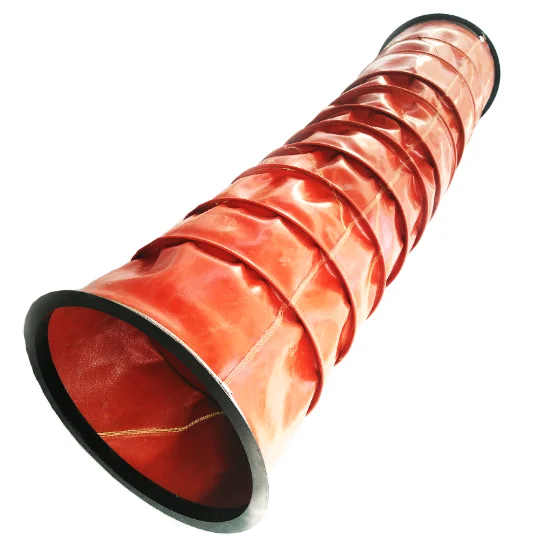 Factory Fire resistant high temperature flexible piping connectors for HVAC systems expansion joint ducting fabric bellow