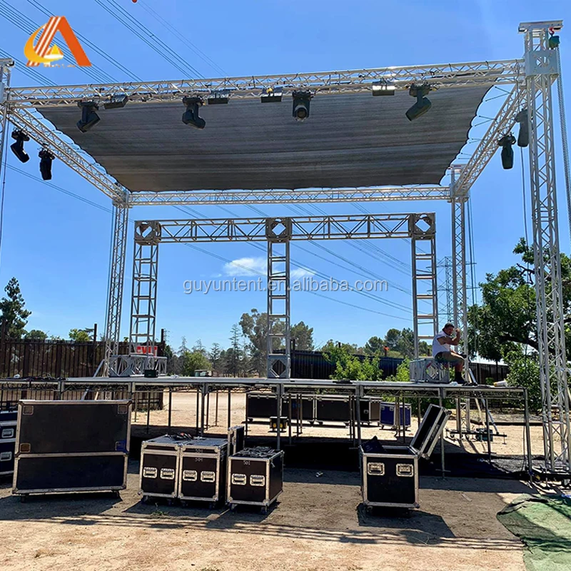 Portable Event Stages  Aluminum Stage for Concert Event 1.22*1.22m  1*2m Outdoor Performance Stage Platform