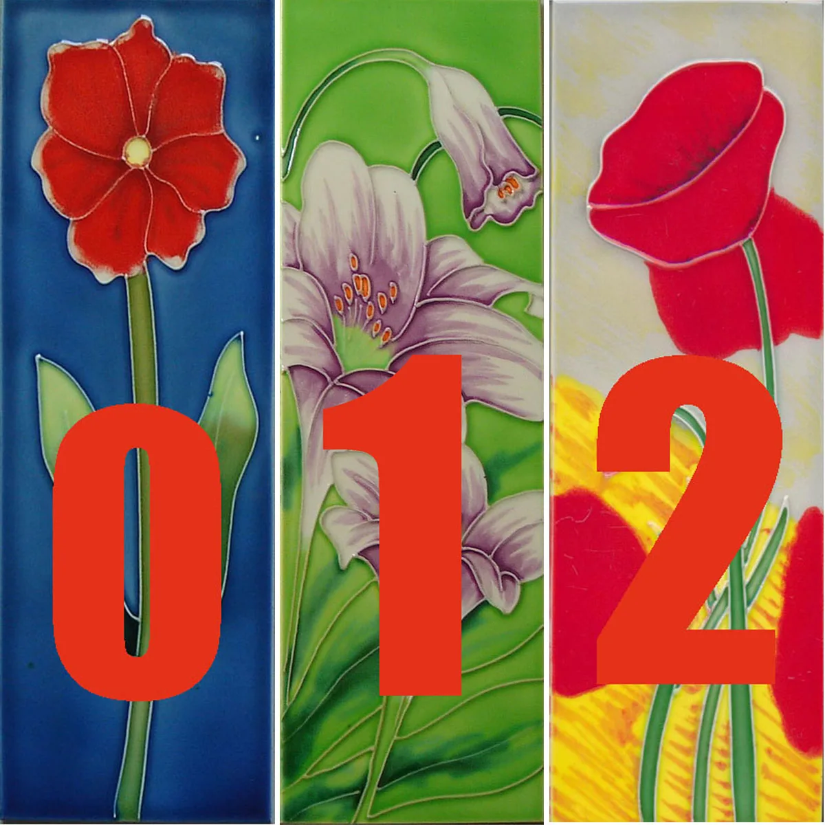 Изготовленный На Заказ керамический Домашний номер ручной работы и ручной росписи