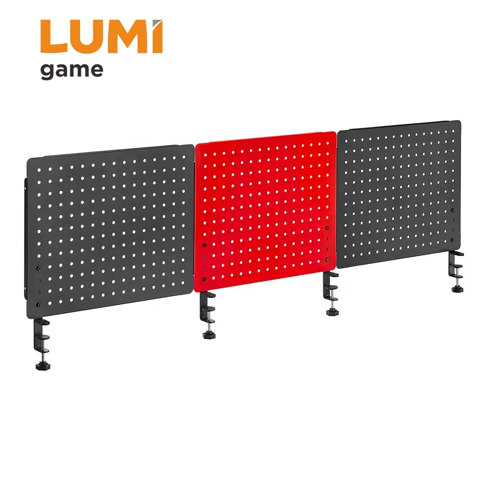 PB-003 тройной Металл игровой клавиатуры Pegboard организации настольное крепление на заказ Крючки Горячая продажа сталь колышек доска