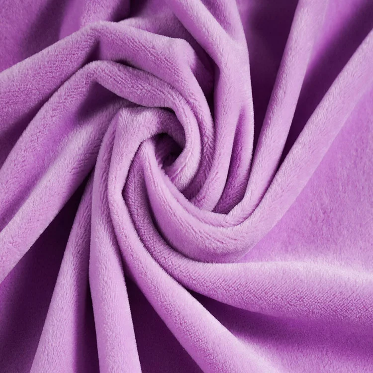 100% Polyester Crystal Super Soft Velvet Fabric For Home Textile Furniture