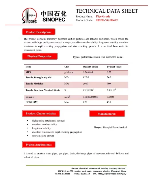 PE100 PE80 Granules natural color PE100 pipe grade  BODYCOTE certificate PN049-030-122