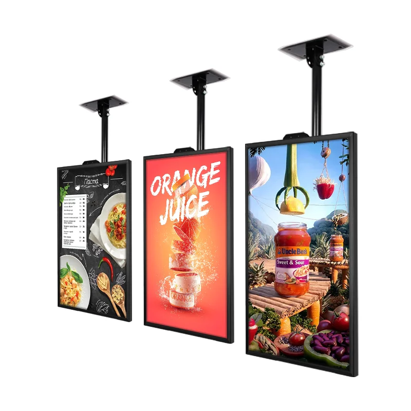 43 Inch super thin window display sides digital signage Displays LCD Advertising Kiosk