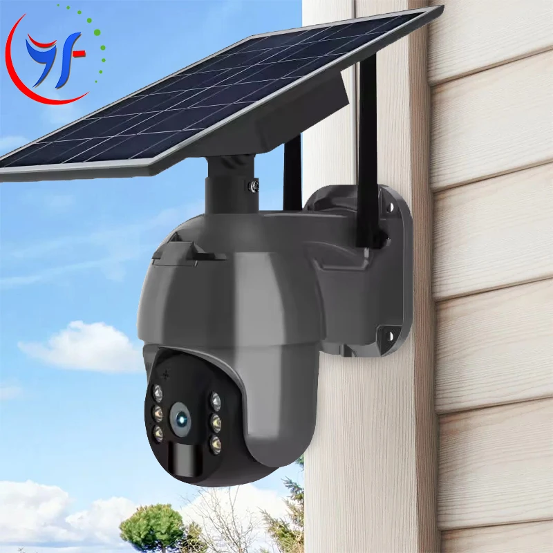 Сферическая камера CCTV 4G с солнечной батареей