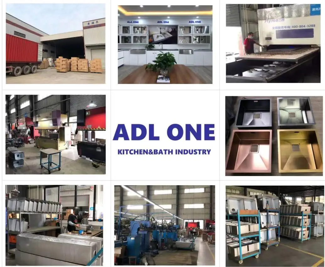 ADLONE Factory Handmade Single Bowl 304 Stainless Steel Kitchen Sink