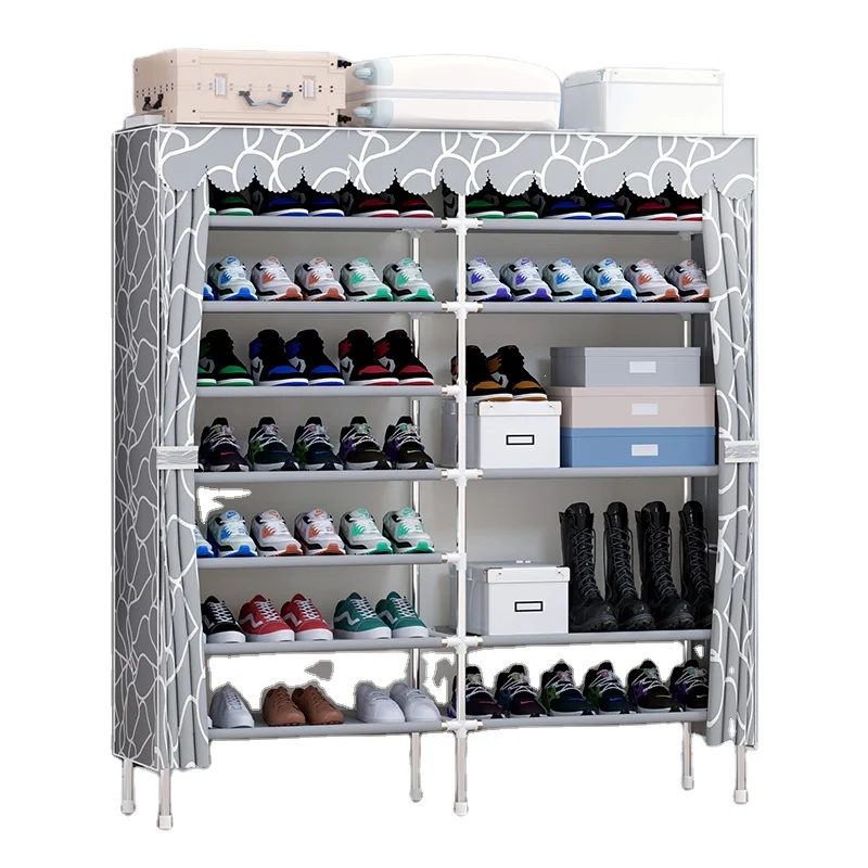 Online Design Display Metal Shoe Rack Organizer Storage Shoe Racks Cabinet Shelf Home