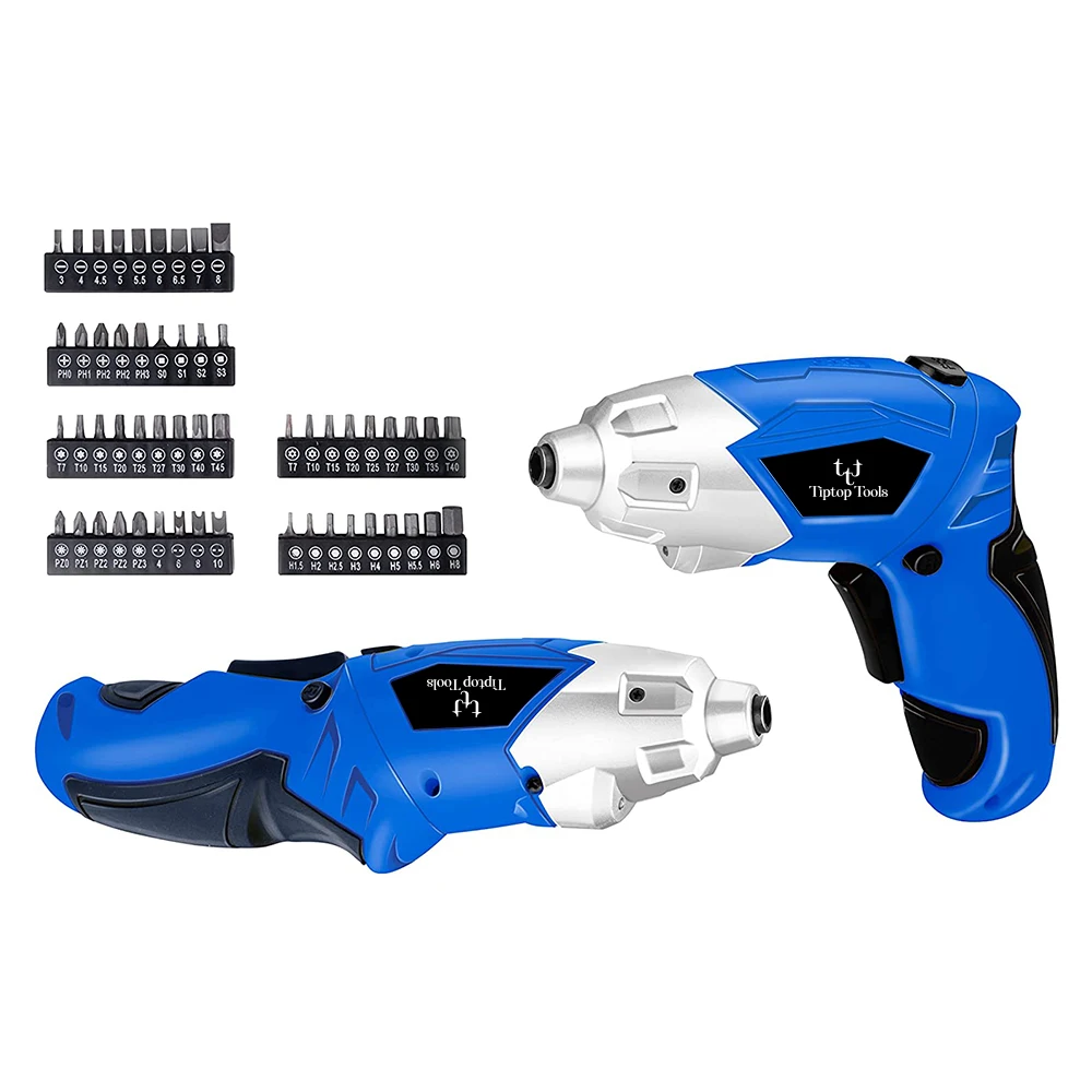 China Factory 3.6V Lithium Battery Powered Rechargeable 1/4inch Hex Mini Cordless Electric Torque Screwdriver Set With Bits