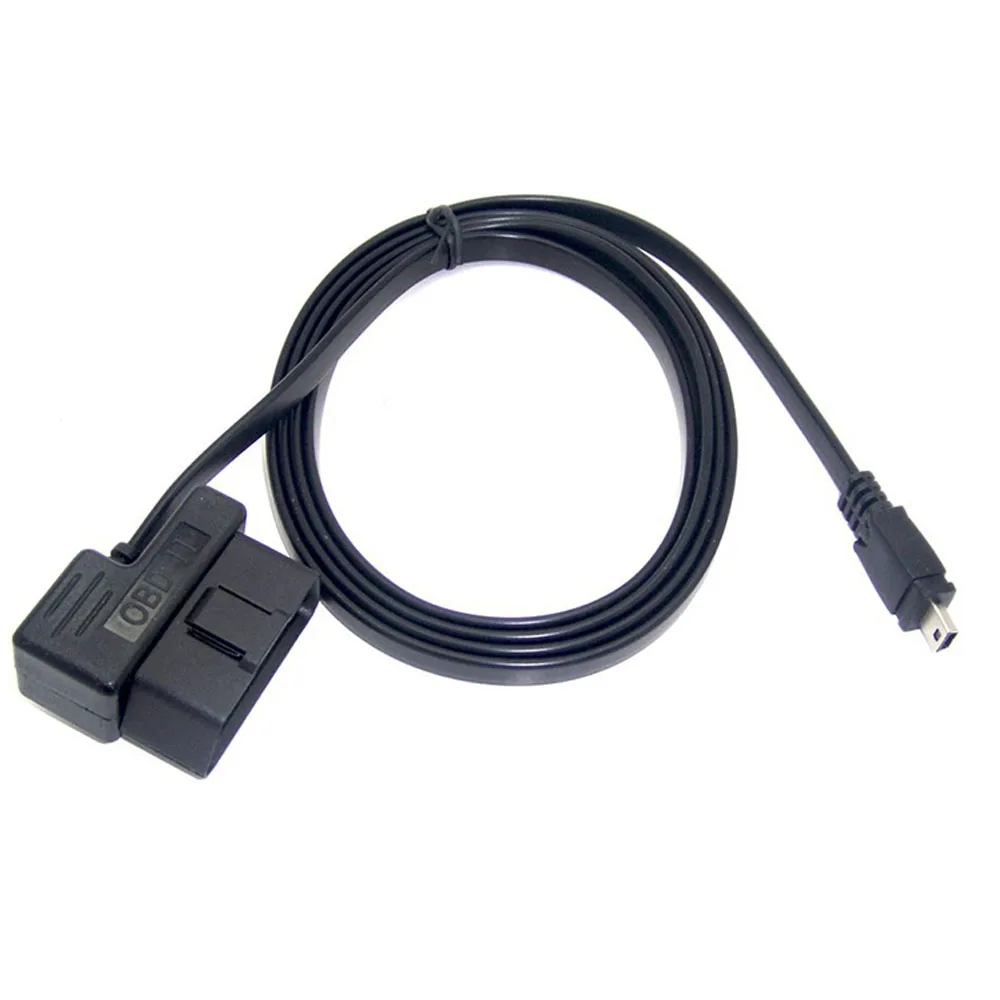 high quality 2 meter Mini USB diagnostic adapter FLAT OBD cable for automobile