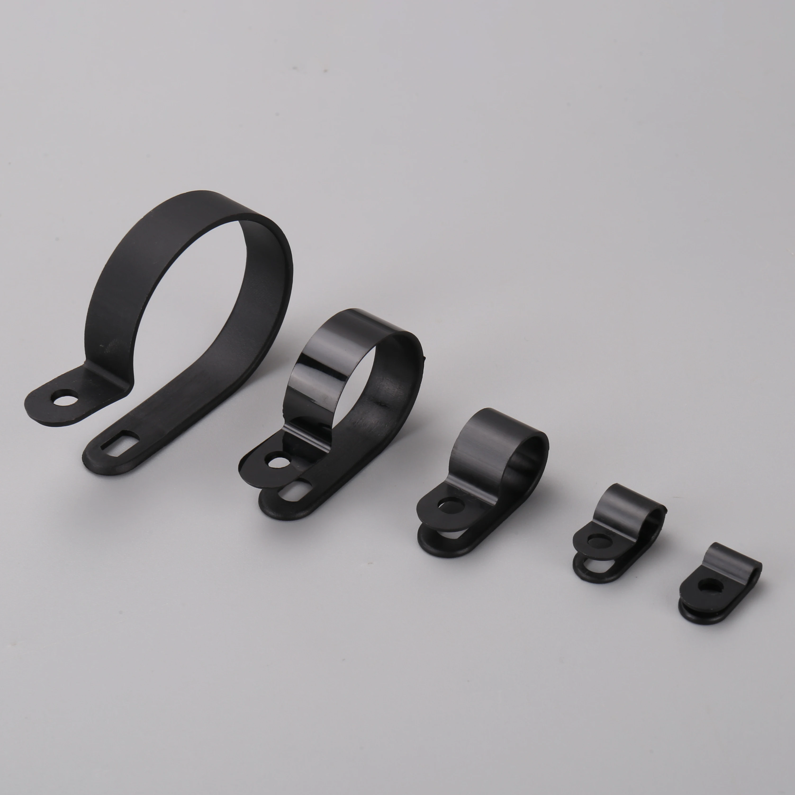 OUORO UC-1(6.35mm 1/4 inch) R Type Nylon Wire Cable Clip With Screws