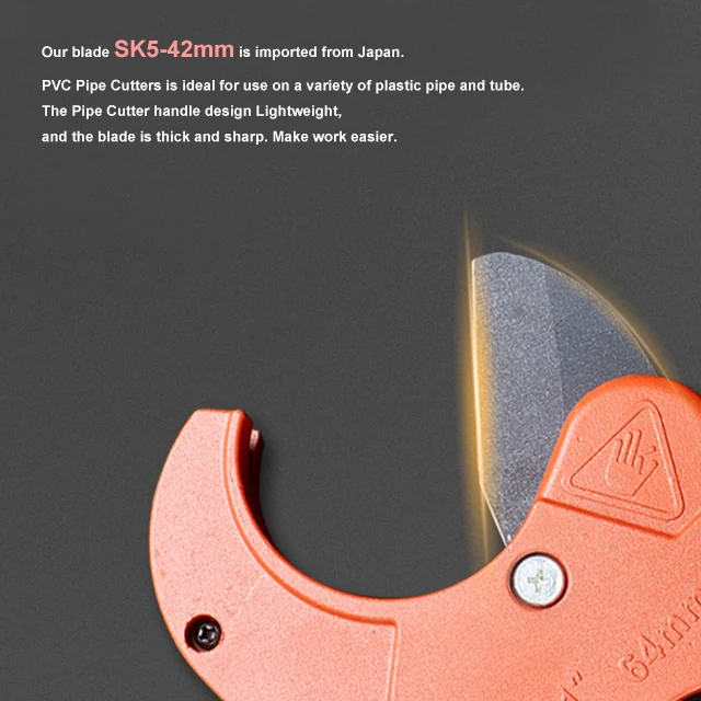 63mm 42mm cut diameter Heavy duty stainless hand tools pipe cutter