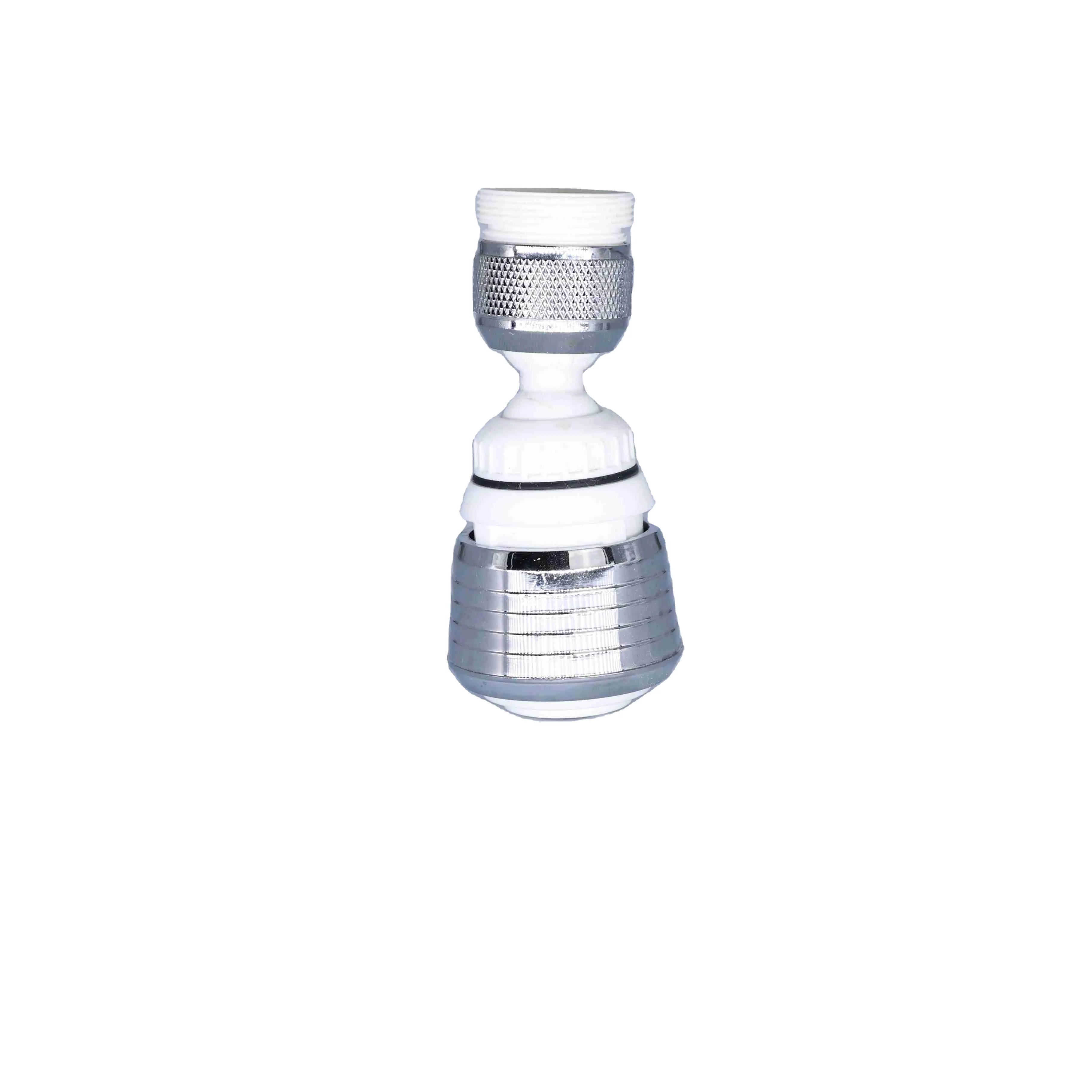 Short Watersaver White Faucet Water Bubbler Water Saving Aerator Diffuser Swivel Tap Nozzle Filter Adapter