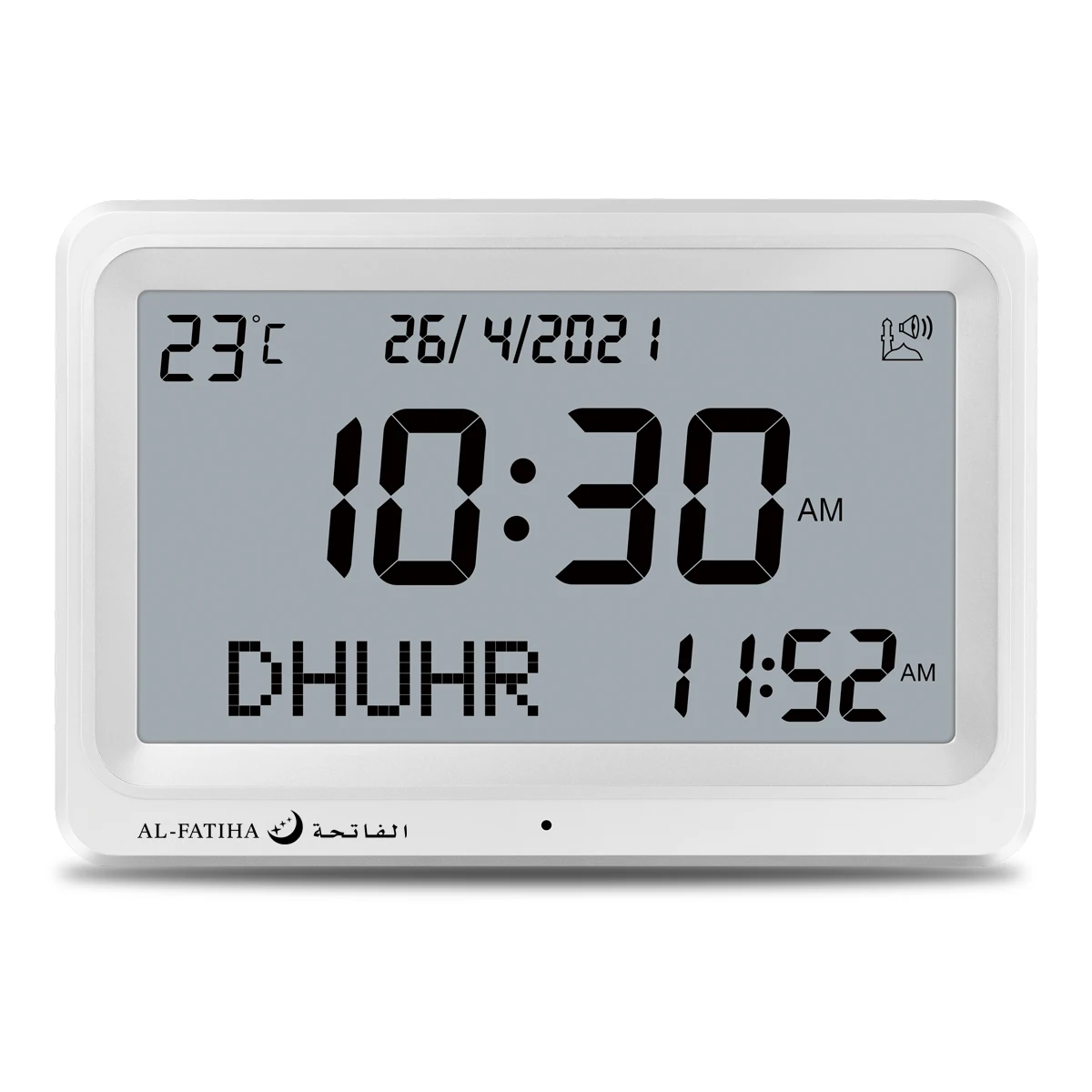 LCD Table Desk AZAN Clock FAJ-113 Muslim Wall Watch Islamic Mosque Prayer AL Fajr Athan Alarm Reminder Digital