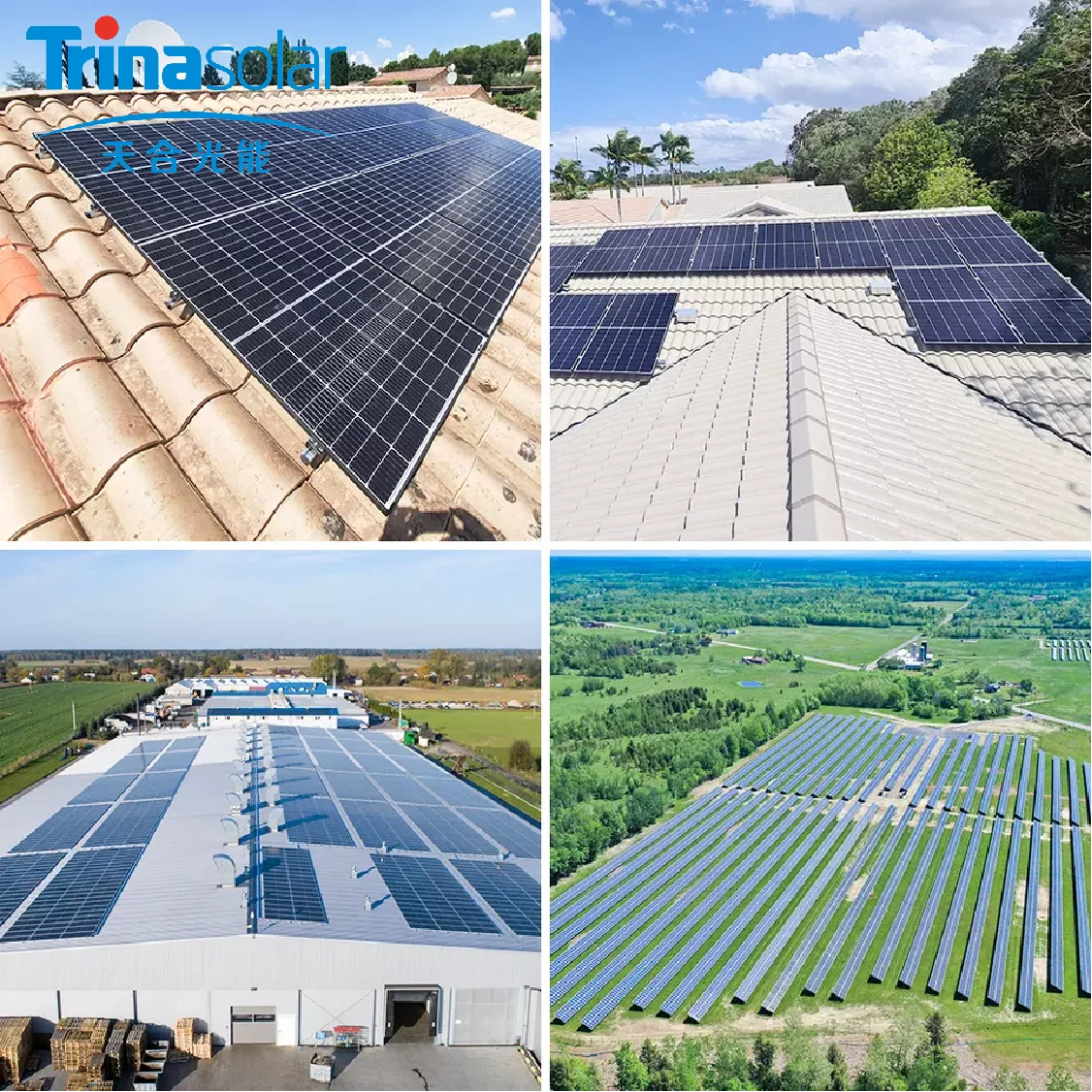 Trina Vertex S 405W 410W 415W 420W 425W Полностью черная солнечная панель для солнечной системы