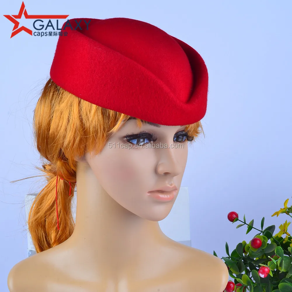 New Arrival Airline Stewardess hat Stage Performance Hats Fedora Uniform Pilot Hostess Service hat