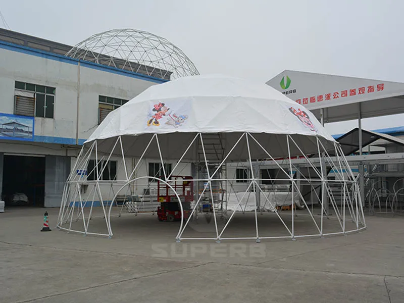 13m geodesic dome tent for pleasure ground