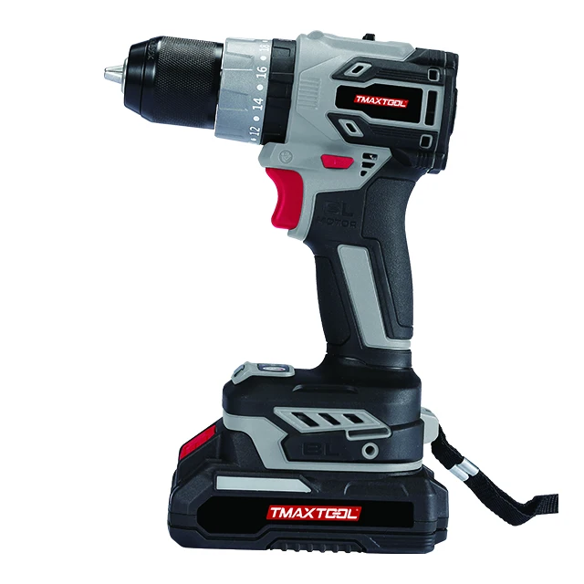 Household Model Power Tools 21V Self-Locking Collet Screwdriver Three Functions Lithium Battery Brushless Electric Drill