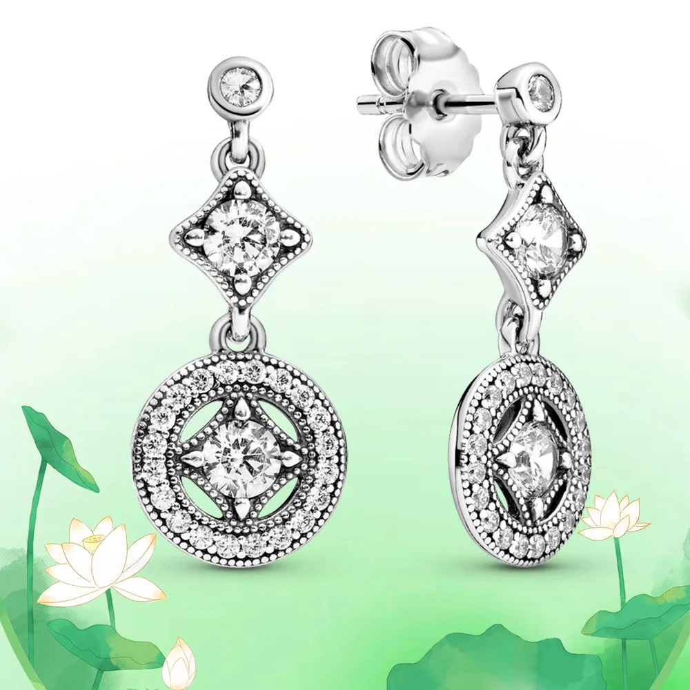 Elegant  925 sterling silver stud earrings for holiday gifts to family friends Dubai Silver Glitter party premium jewelry