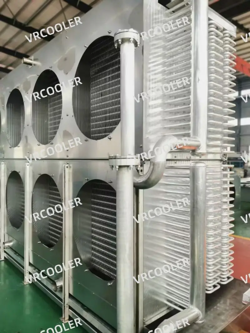 Flexibility Design Stainless Steel Tube Ss304 Ss316L Ammonia Blast Room Unit Cooler