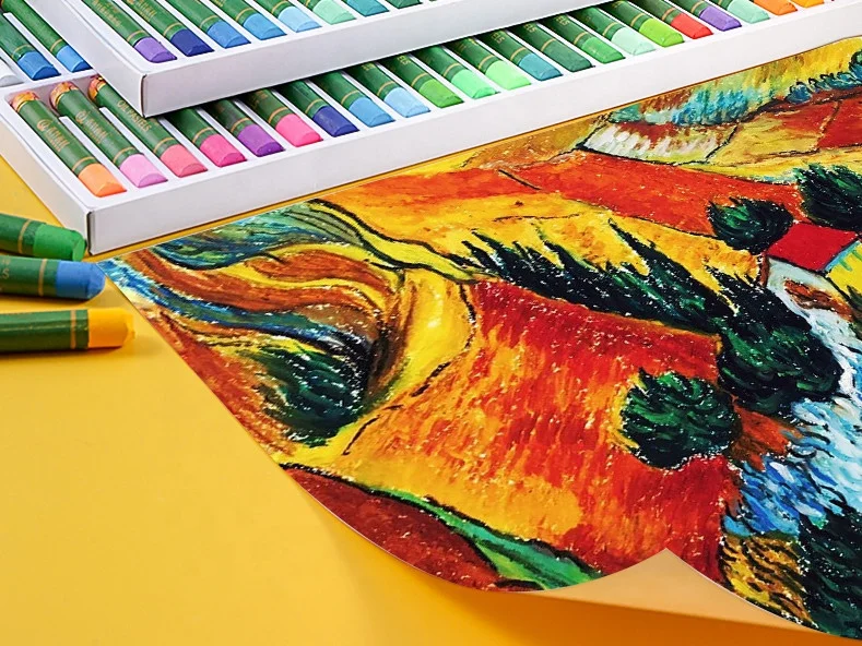 Silky Multicolour Wax Crayon Washable Oil Pastel For Kids