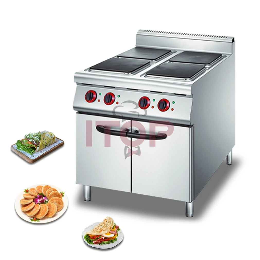 ITOP Kitchen Equipment Commercial Customized Electric Furnace Cooking Pot Stove Range with Oven