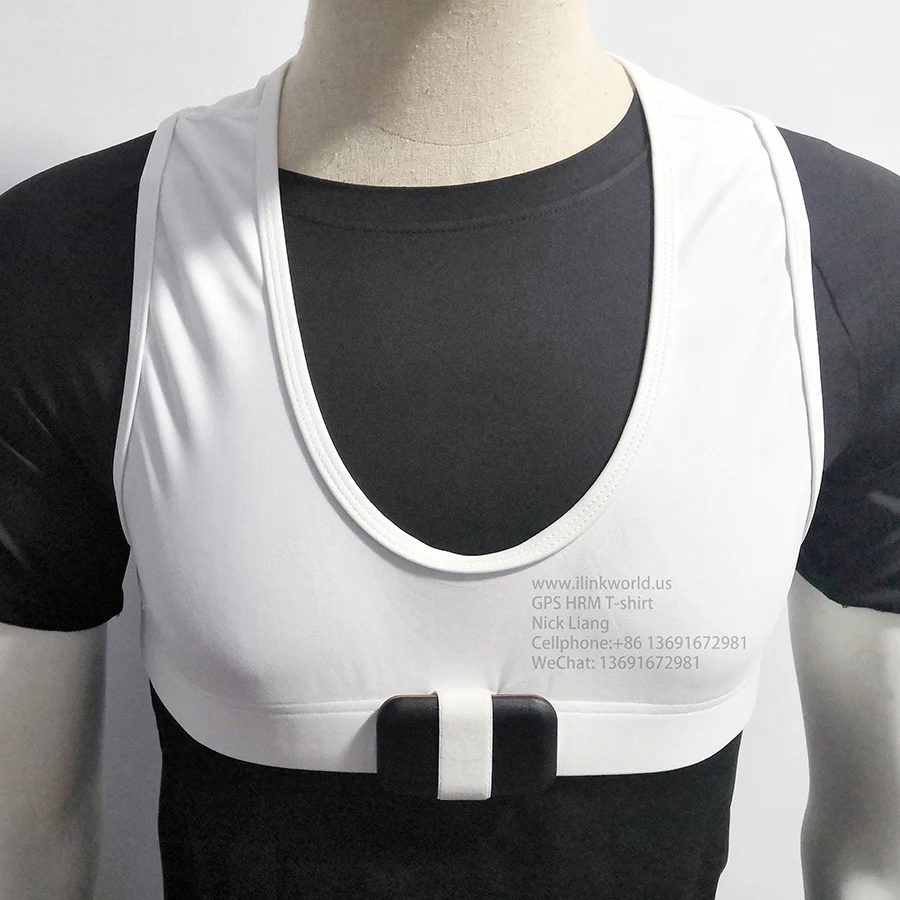 
heart rate monitor GPS T-Shirt Half and sleaveless (HRM sensor not included, GPS pocket on the neck) 