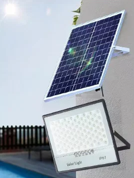 100w200w300w500w800w Light control + remote control + time control Solar ABS floodlight TW1 cornucopia series