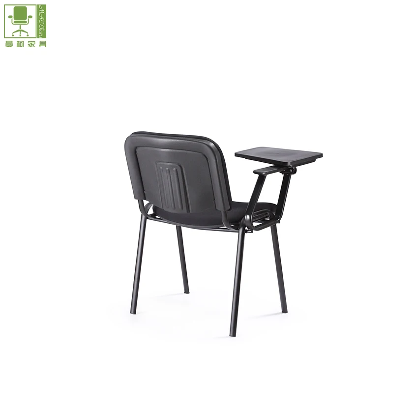 Training fabric chairs school chairs with table pad silla ISO foshan student/trainning ergonomic study chair for school child