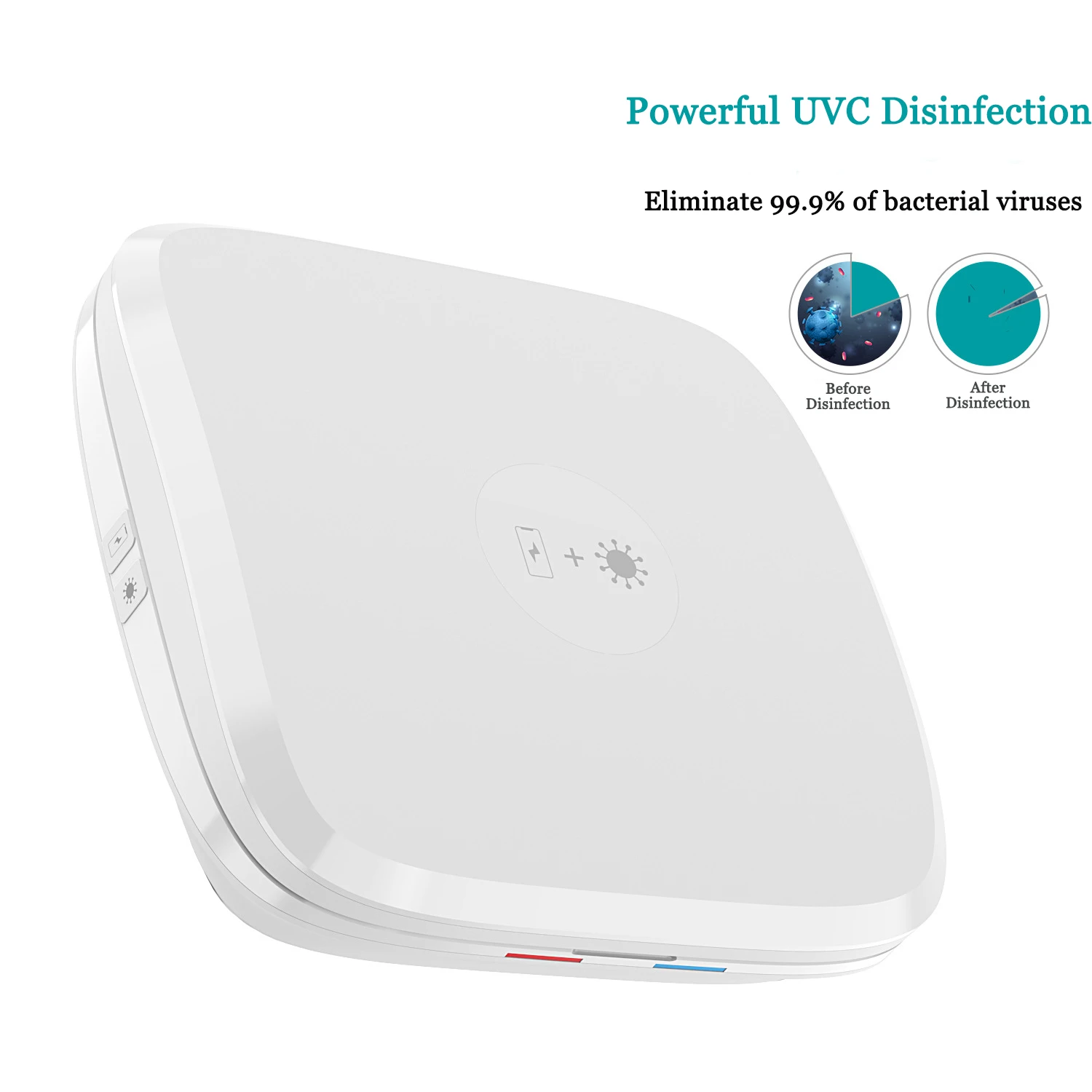 2020 3 In 1 Sterilizer Wireless Charging Uv-clean Phone Sanitizer Box Uv Lights Phone Disinfector Uv Sanitizer Sterilizer Box