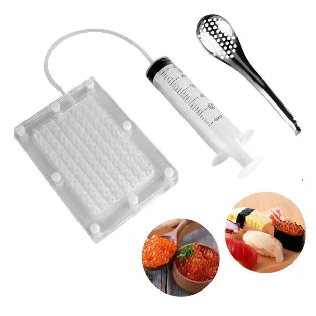 Caviar 100-hole Maker Caviar Maker Set Molecular Gourmet Tools Caviar Maker
