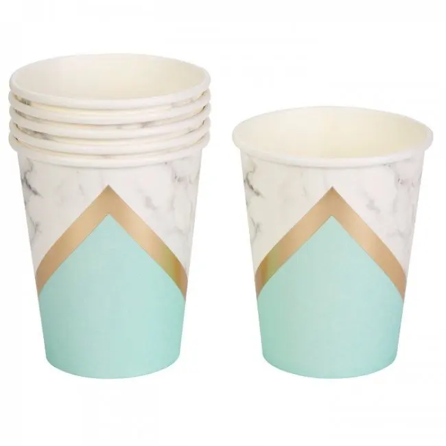 High quality Golden Dots Color Double wall ice cream disposable  Paper cup for coffee