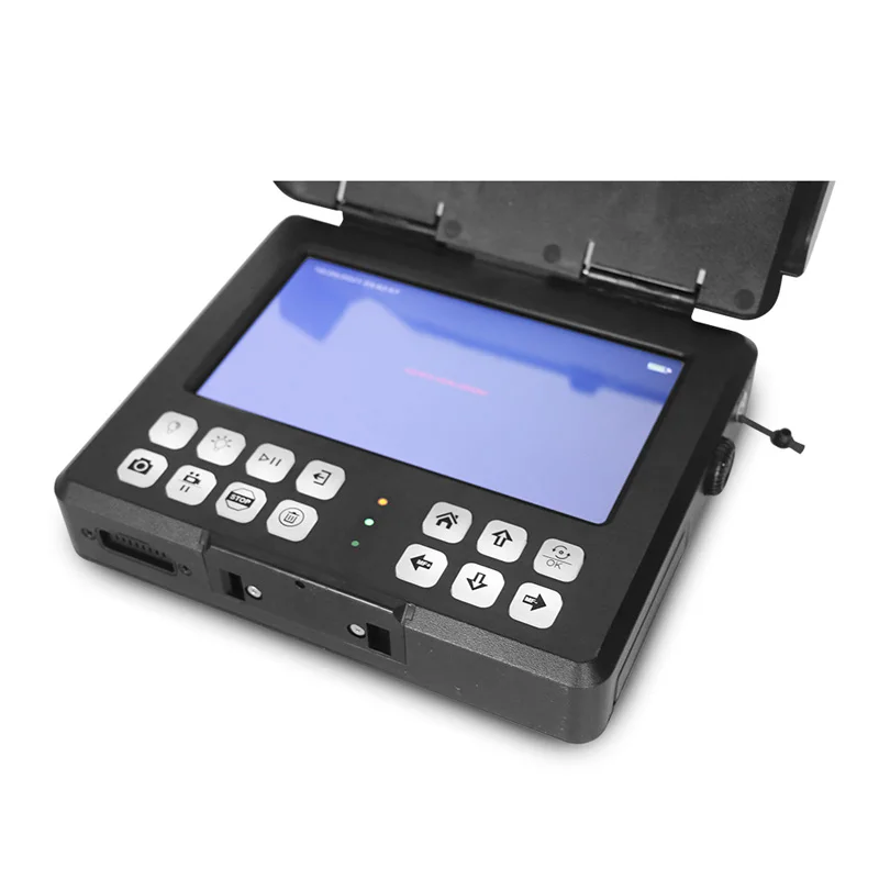 small volume 20mm waterproof camera, 8-inch IPS LCD screen, numeric keyboard for typing pipe inspection camera head sewer camera