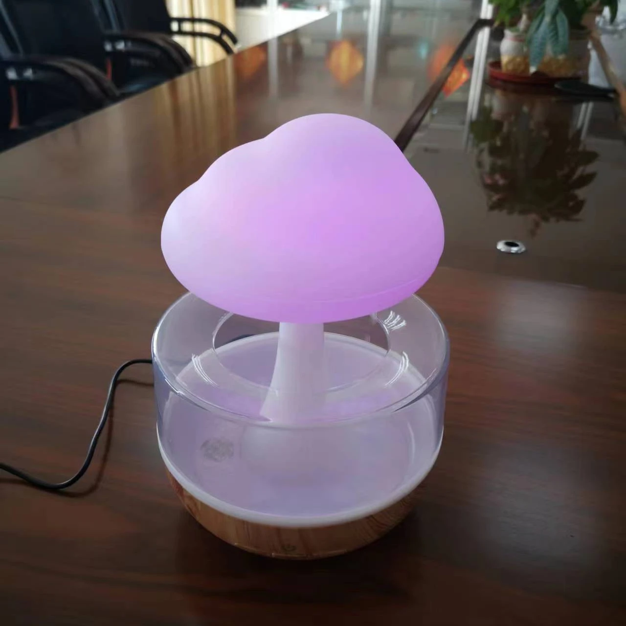 Stock Wholesale Hot models 2023 New Arrivals Rain cloud humidifier water drip mushroom humidifier rain cloud diffuser