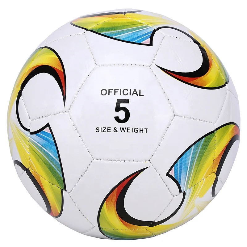 High Quality Full Heat Transfer Logo Custom Different Types Outdoor Sports Size 5 Football Soccer Ball