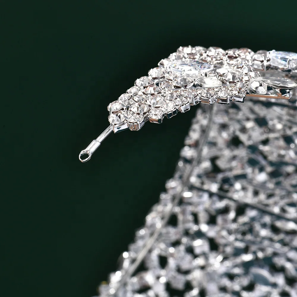 Queen Birthday Party Decoration Big Pageant Zircon Crowns Wedding Headwear Bridal Princess Tiara For Girls