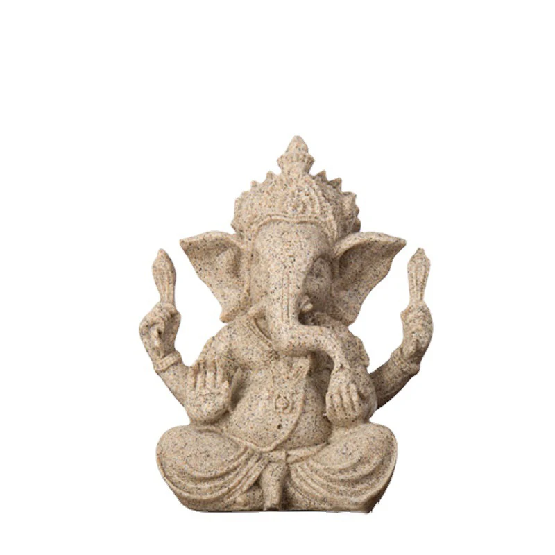 India Religious Items Idol Sand Murtis Hindu God Meditation Ganesh Buddha Statue For Home Decor