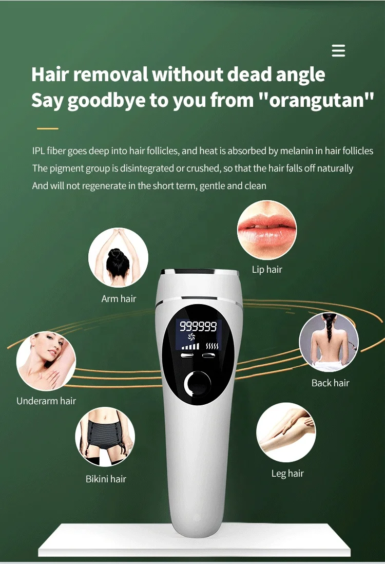 Customize Laser Epilator Women Hair Remover IPL Epilatore Luce Pulsata Laser Hair Removal