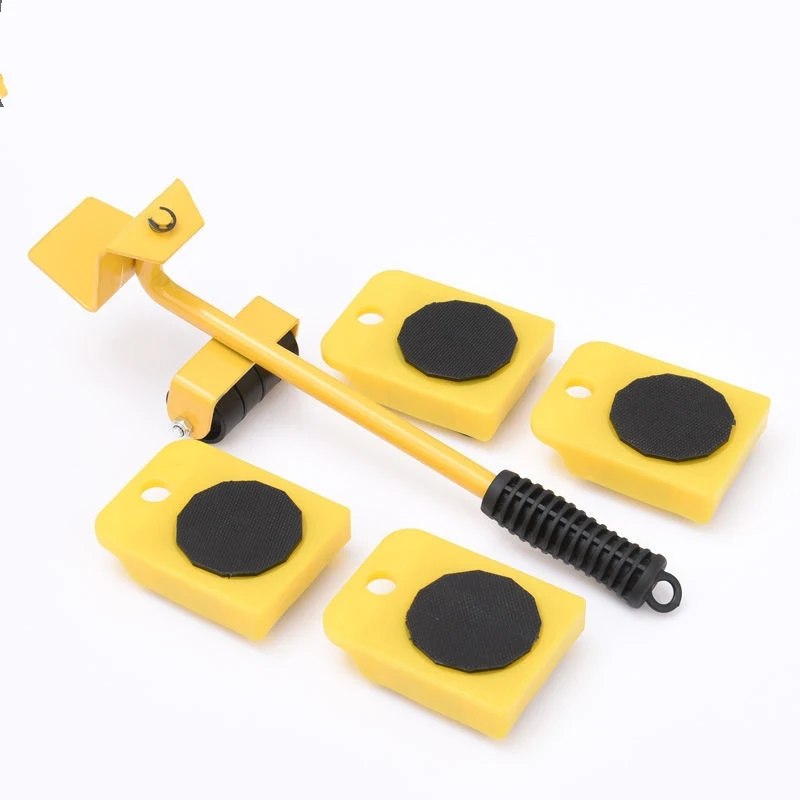 mover tool set in hand 5 Pcs/set Furniture Lifter mover System transport wheels Furniture Slides Kit Heavy Move Tools