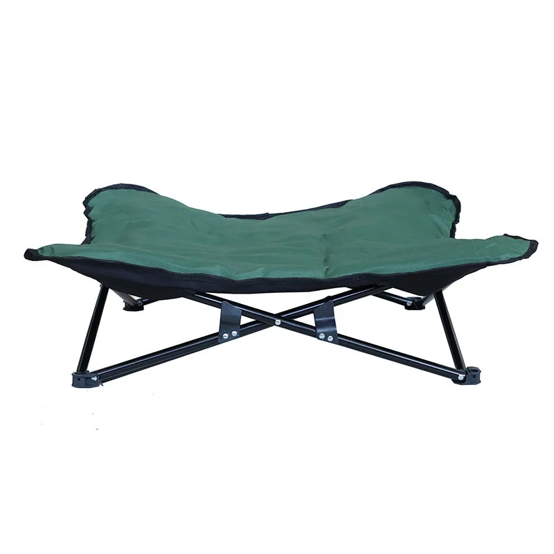 Bone  Lounger Metal Dog Camping Bed polyolefin elastomer resistant designer elevated folding pet bed frame
