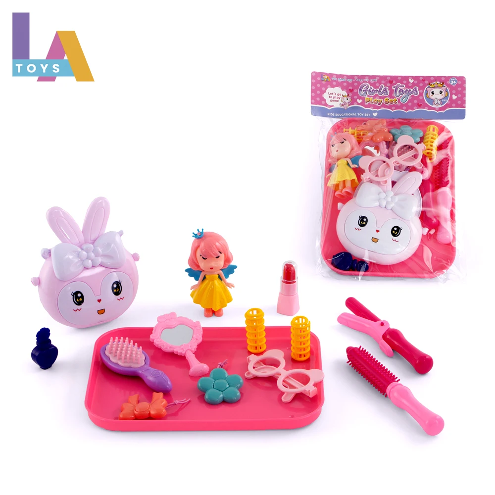 Longthuy Made in Vietnam Pretend Play Toy Rabbit Bag Crown Princess Toy Dress Up suit Best Gift for Girls